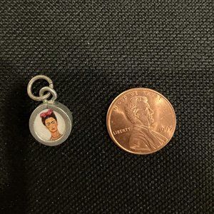 Frida Kahlo "Artist" charm - silver color